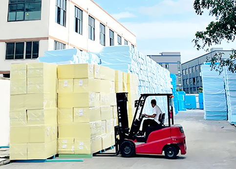 Taichun's XPS foam boards being transported for delivery to customers