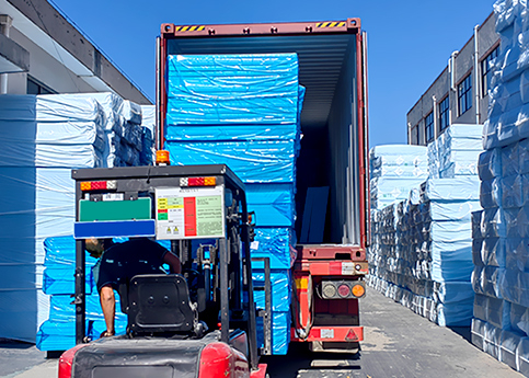Taichun's XPS foam boards ready for export to Southeast Asia, Australia, and Europe