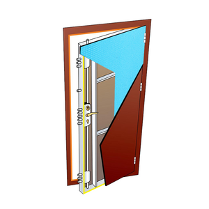 Smooth Finish Fire Retardant Extrud Sheet Polystyrene XPS FOAM BOARD In The Middle Of The Door